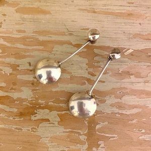 Pamela Love Silver Circles Ear Jacket Earrings